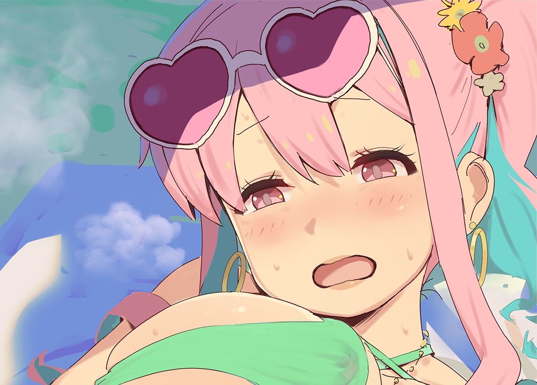 Masturbation Hentai: Hozuki Kaede Applying Sun Screen in All the Right Places